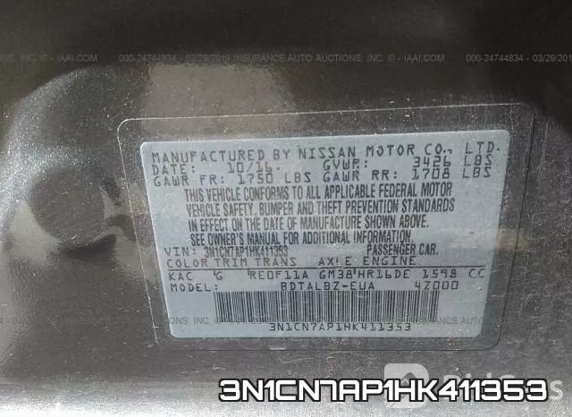 3N1CN7AP1HK411353 фото 10