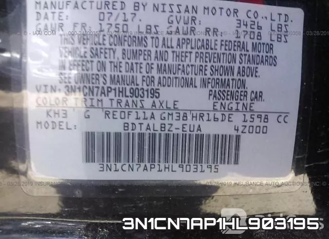3N1CN7AP1HL903195 фото 10