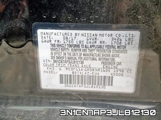 3N1CN7AP3JL812130 фото 2