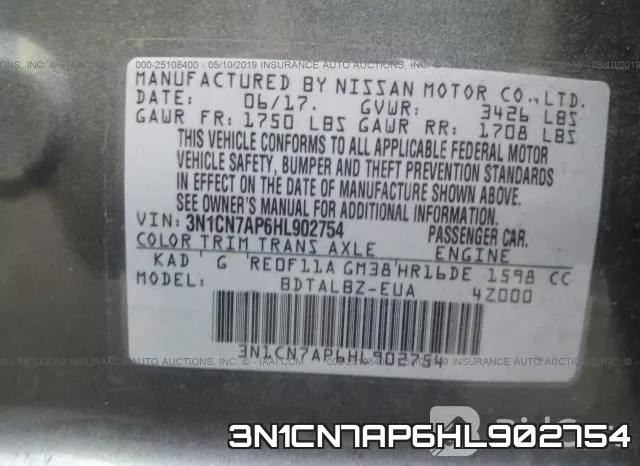 3N1CN7AP6HL902754 фото 10