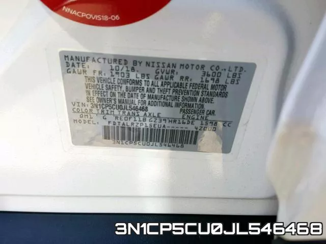 3N1CP5CU0JL546468 фото 2