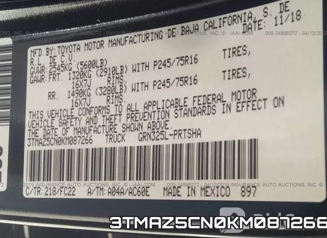 3TMAZ5CN0KM087266 фото 10