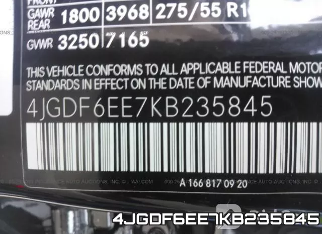 4JGDF6EE7KB235845 фото 10