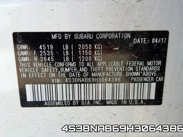 4S3BNAB69H3064386 фото 2