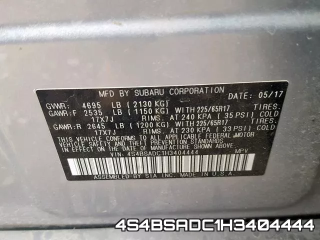 4S4BSADC1H3404444 фото 2