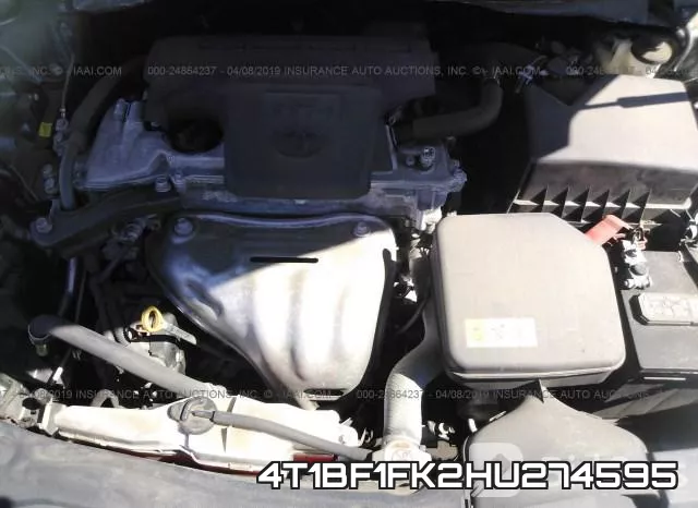 4T1BF1FK2HU274595 фото 2
