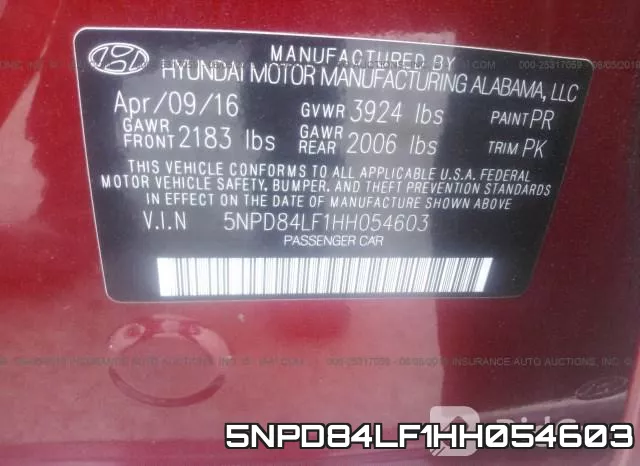 5NPD84LF1HH054603 фото 10