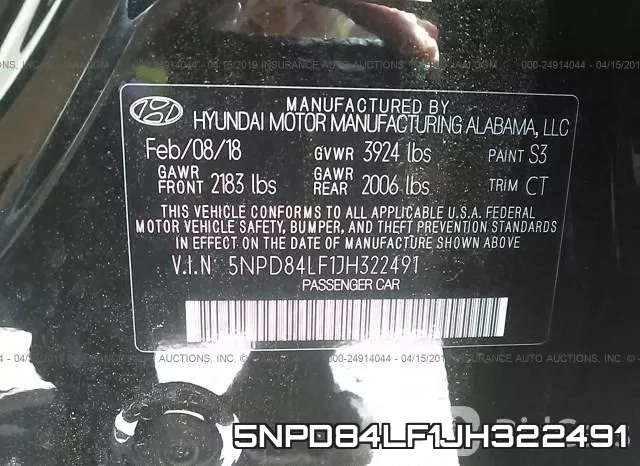 5NPD84LF1JH322491 фото 10