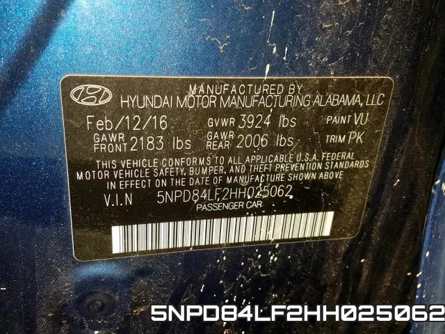 5NPD84LF2HH025062 фото 2
