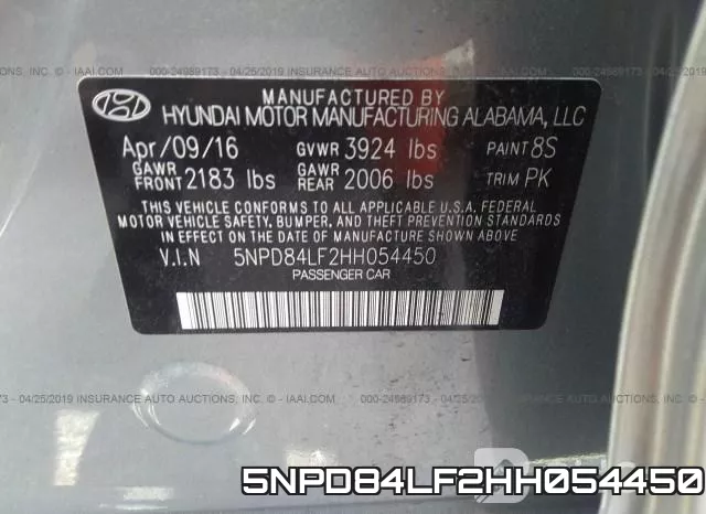 5NPD84LF2HH054450 фото 10