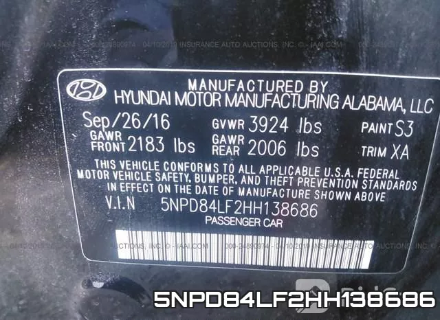 5NPD84LF2HH138686 фото 9