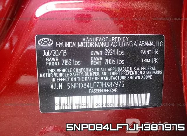 5NPD84LF7JH387975 фото 10