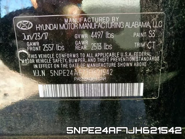 5NPE24AF7JH621542 фото 2