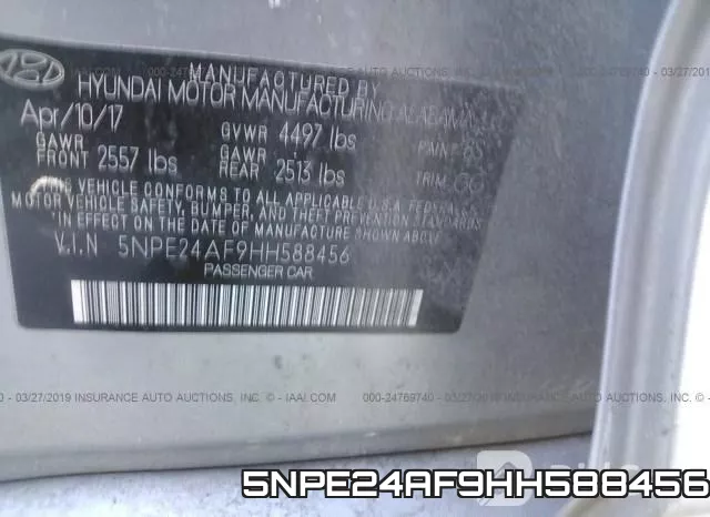 5NPE24AF9HH588456 фото 9