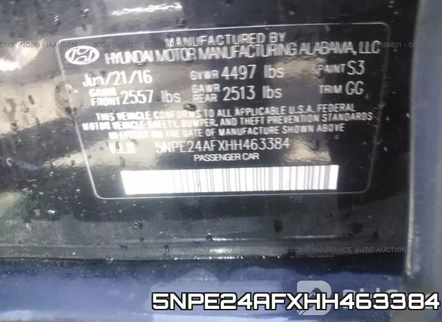 5NPE24AFXHH463384 фото 10