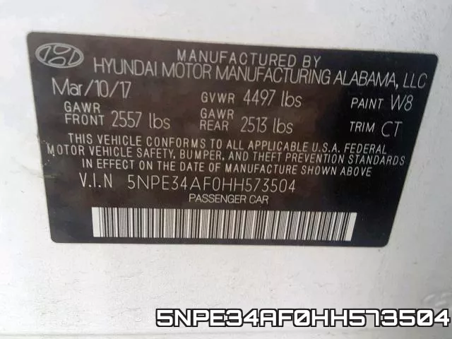 5NPE34AF0HH573504 фото 2