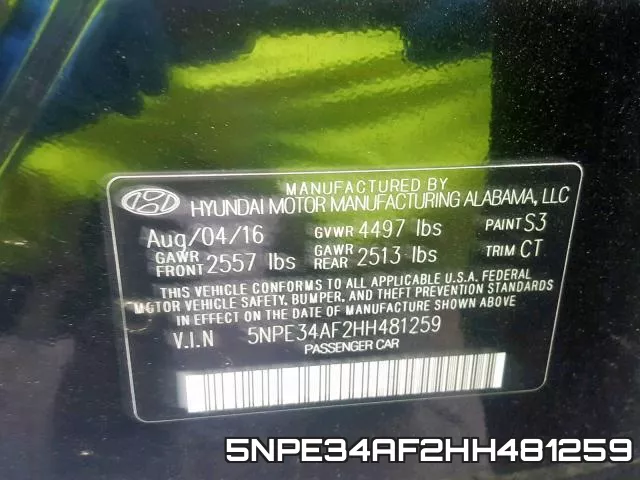 5NPE34AF2HH481259 фото 2