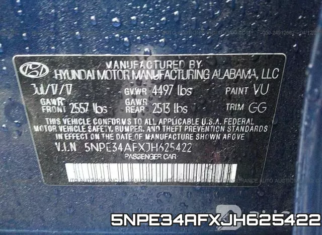 5NPE34AFXJH625422 фото 10