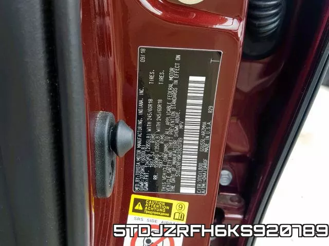 5TDJZRFH6KS920789 фото 2