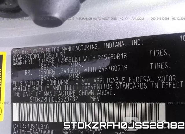 5TDKZRFH0JS528782 фото 10