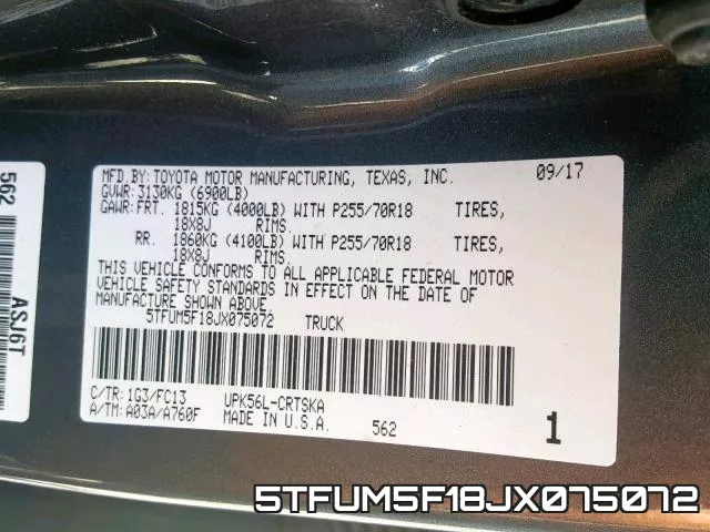 5TFUM5F18JX075072 фото 2