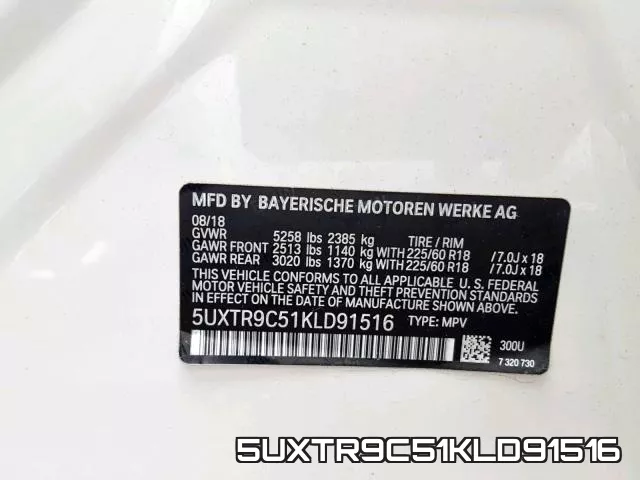 5UXTR9C51KLD91516 фото 2