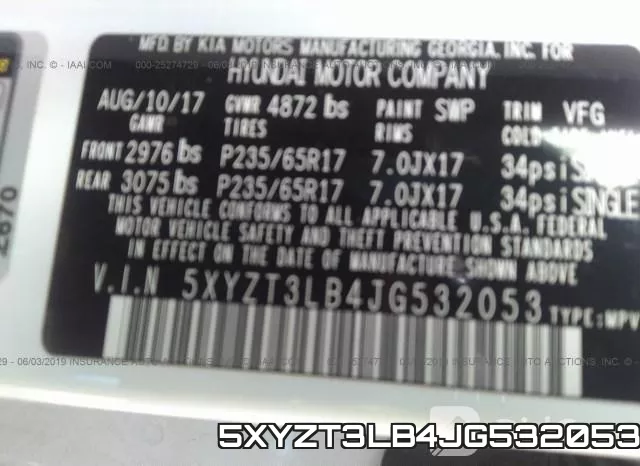 5XYZT3LB4JG532053 фото 10