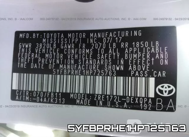 5YFBPRHE1HP725763 фото 10