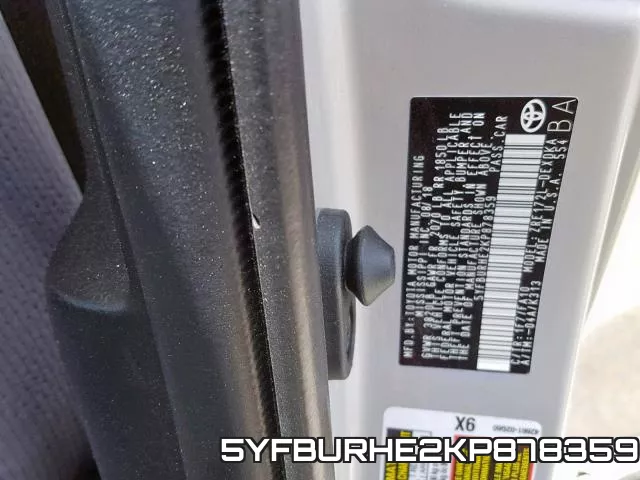 5YFBURHE2KP878359 фото 2