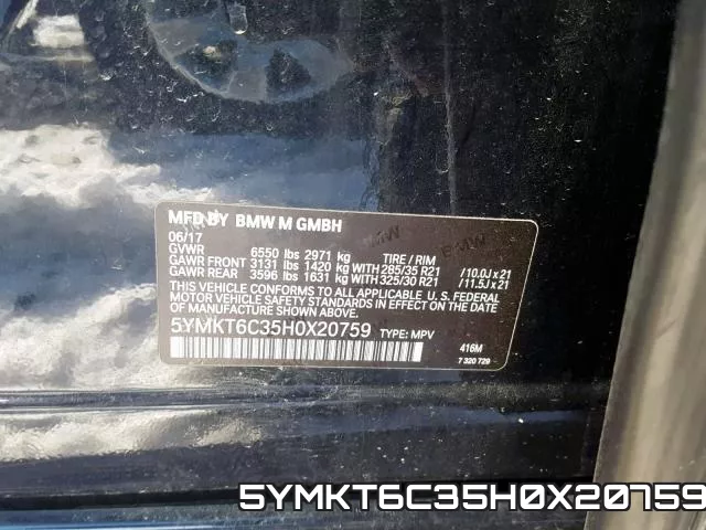 5YMKT6C35H0X20759 фото 2