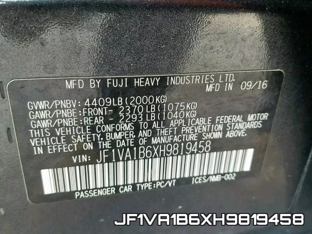 JF1VA1B6XH9819458 фото 2