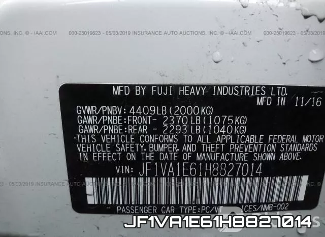 JF1VA1E61H8827014 фото 10