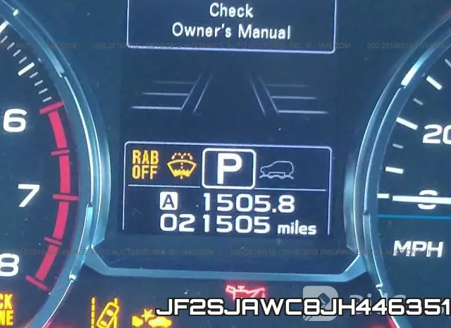 JF2SJAWC8JH446351 фото 8