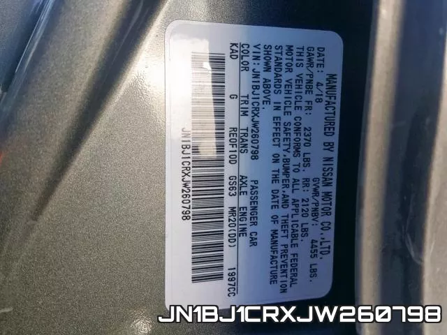 JN1BJ1CRXJW260798 фото 2