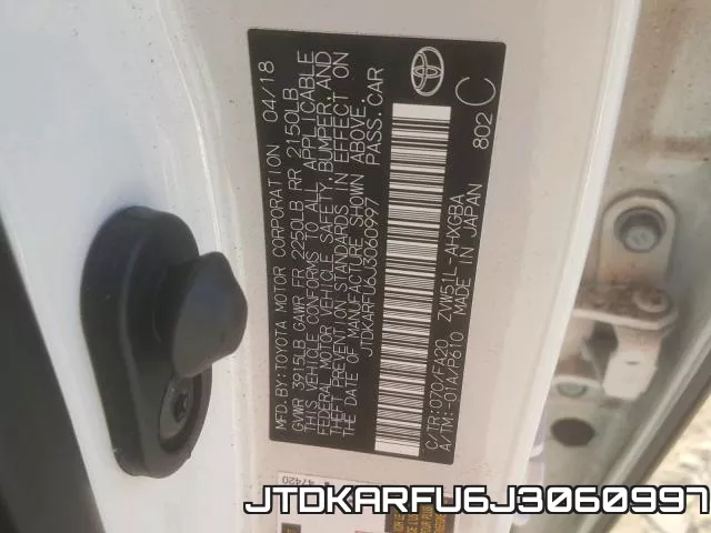 JTDKARFU6J3060997 фото 2