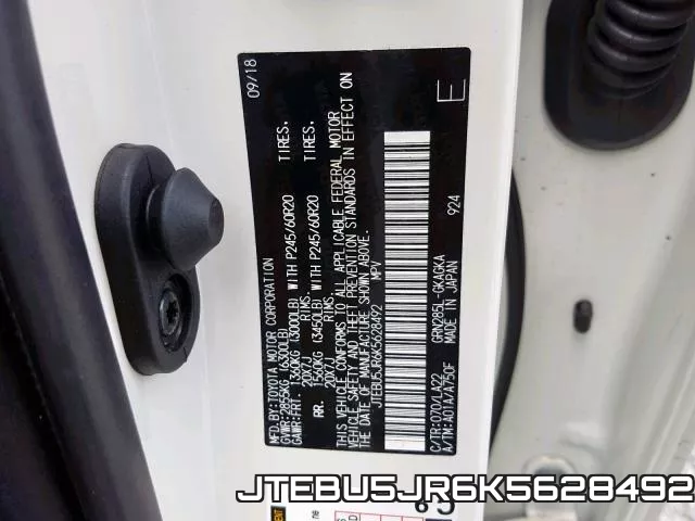 JTEBU5JR6K5628492 фото 2