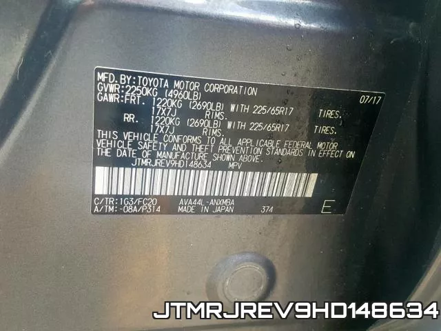 JTMRJREV9HD148634 фото 2