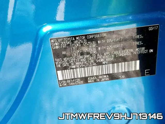 JTMWFREV9HJ713146 фото 2