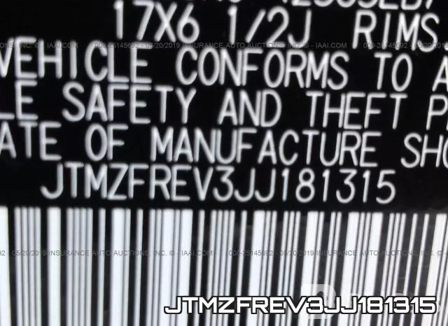 JTMZFREV3JJ181315 фото 10