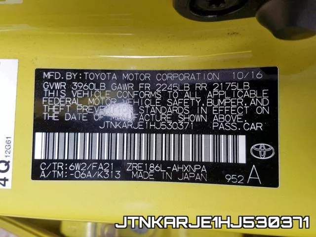 JTNKARJE1HJ530371 фото 2