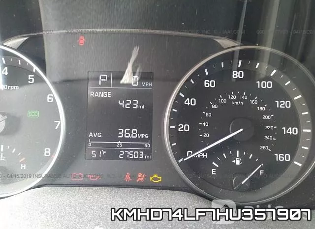 KMHD74LF7HU357907 фото 8