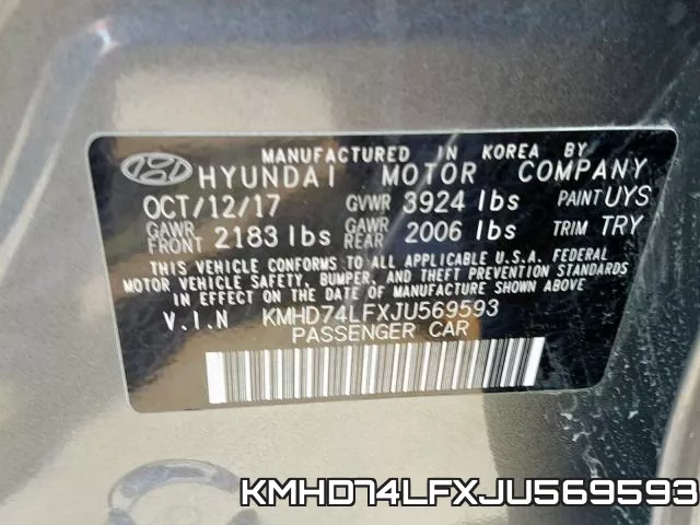KMHD74LFXJU569593 фото 2