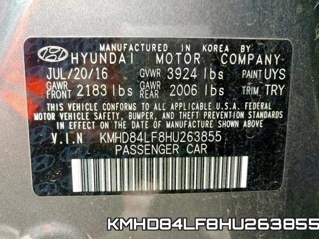 KMHD84LF8HU263855 фото 2