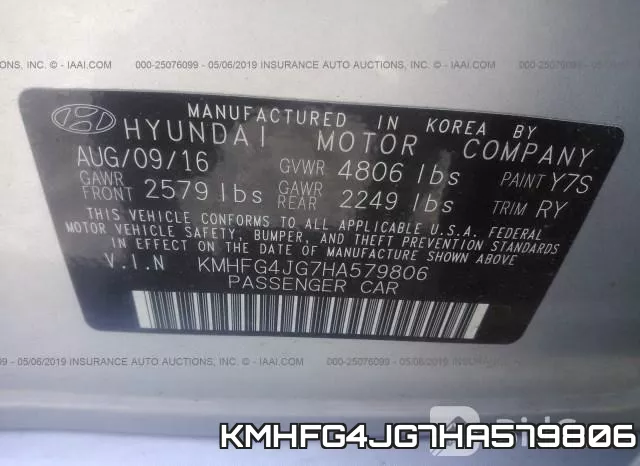 KMHFG4JG7HA579806 фото 10