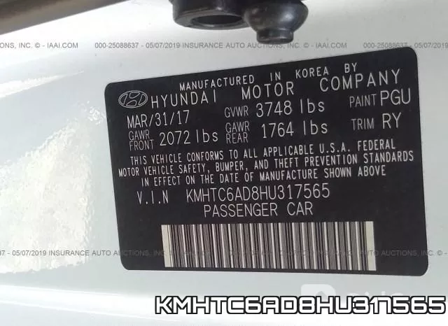 KMHTC6AD8HU317565 фото 10