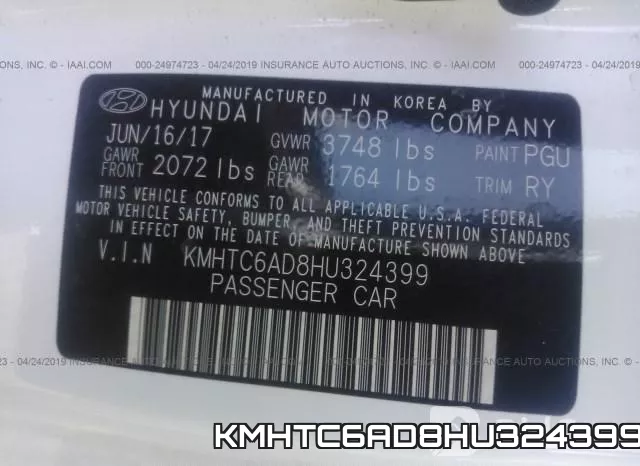 KMHTC6AD8HU324399 фото 10