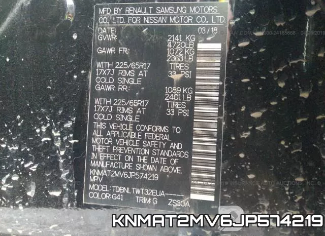 KNMAT2MV6JP574219 фото 10