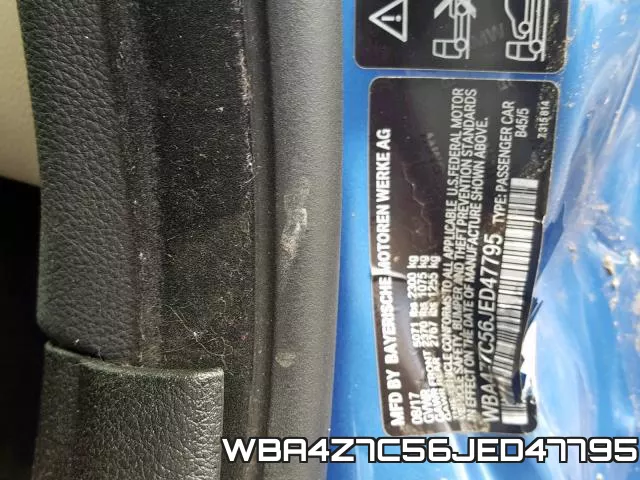 WBA4Z7C56JED47795 фото 2