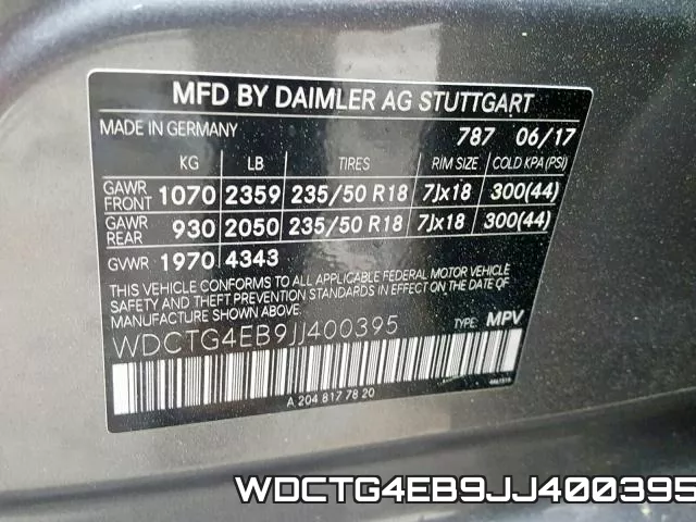 WDCTG4EB9JJ400395 фото 2