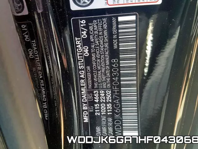 WDDJK6GA7HF043068 фото 2